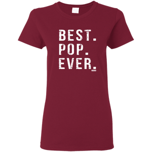 Best Pop Ever Dad Funny Short Sleeve Gift Shirt