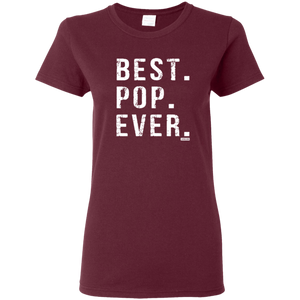 Best Pop Ever Dad Funny Short Sleeve Gift Shirt