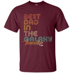 Best Dad In The Galaxy full Funny Short Sleeve Gift Shirt