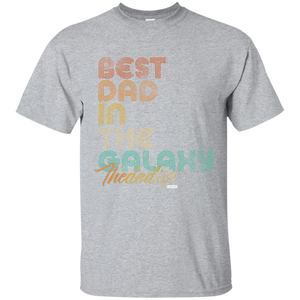 Best Dad In The Galaxy full Funny Short Sleeve Gift Shirt