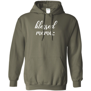 Blessed Mama Funny Pullover Hoodie