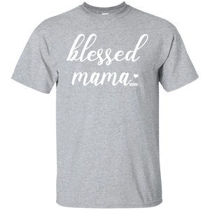 Blessed Mama Funny Short Sleeve Gift Shirt