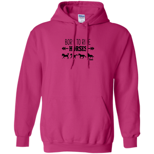 Born To Ride Horses Funny Pullover Hoodie