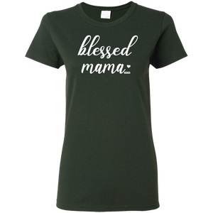 Blessed Mama Funny Short Sleeve Gift Shirt